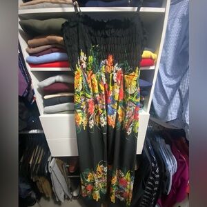 Black Floral Maxi Dress